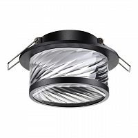 NOVOTECH 370918 SPOT NT22 582 черный Светильник встраиваемый IP20 GU10 9W 220V GEM