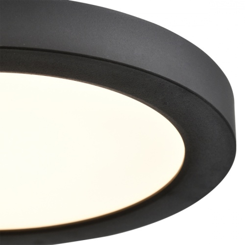 SONEX 7788/12L MITRA LED SN 537 Светильник пластик/белый/черный LED 12Вт 3000/4000/6500К D170 IP44 CCT/датчик движения NEBULA BLACK фото 5