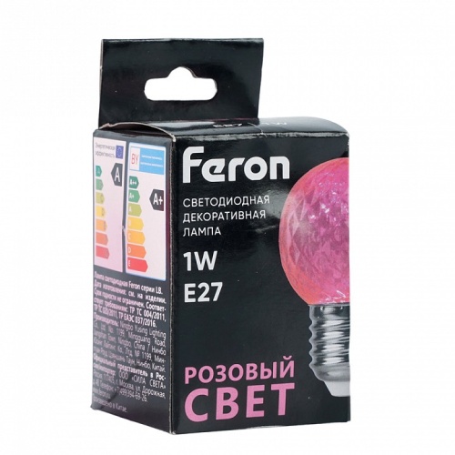 Лампа светодиодная Feron  E27 1Вт K 52177 фото 2