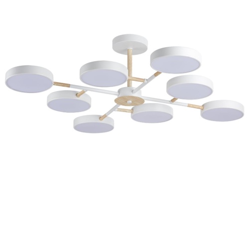 LUMION 5653/99CL LEDIO LN26 347 белый, дерево Люстра потолочная LED 144W  3000/4000/6000К 220V BRAD