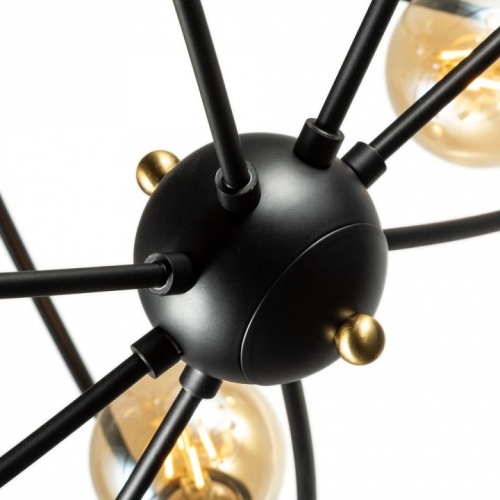 Люстра на штанге Arte Lamp Glasgow A1963PL-8BK фото 3
