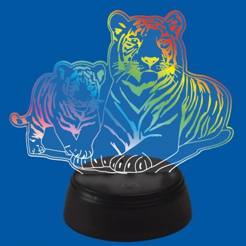Зверь декоративный Uniel ULI-M508 RGB/3AA TIGER FAMILY/BLACK UL-00008403 фото 4