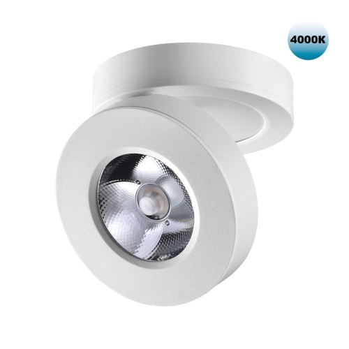 NOVOTECH 359411 OVER NT24 422 белый Светильник накладной/встраиваемый IP20 LED 5W 220V 4000K 240Лм GRODA
