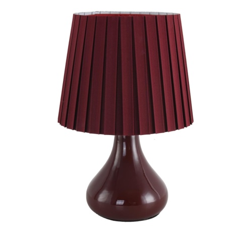 LUMION 8185/1T COUNTY LN26 499 бордовый, керамика/текстиль Настольная лампа E14 1*40W 220V NAINA