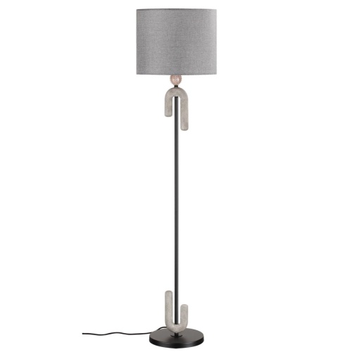 ODEON LIGHT EXCLUSIVE 5410/1FA MODERN ODL_EX24 115 черный матовый/серый /металл/полирезин/ткань Торшер E27 1*60W BAGEL