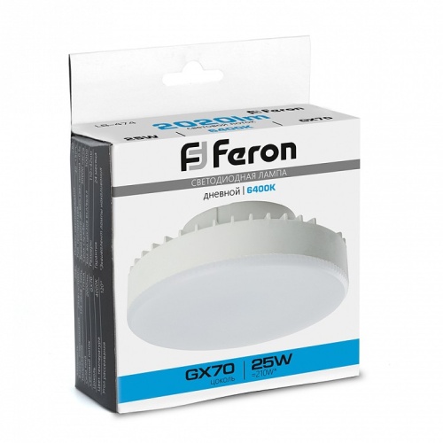 Лампа светодиодная Feron LB-474 GX70 25Вт 6400K 38270 фото 3