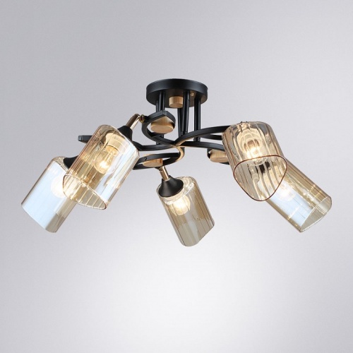 Потолочная люстра Arte Lamp GLAMORE A5076PL-5BK фото 3 Потолочная люстра Arte Lamp GLAMORE A5076PL-5BK фото 3