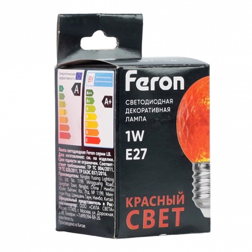 Лампа светодиодная Feron  E27 1Вт K 52164 фото 2