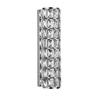 ODEON LIGHT 4927/8WL L-VISION ODL24 583 хром/металл/хрусталь Настенный светильник LED 8W 4000K 463Лм PANTA