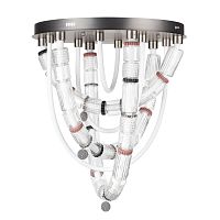 ODEON LIGHT EXCLUSIVE 5456/80CL L-VISION ODL_EX26 045 темный сатин.никель/терракот/черный Люстра потолочная LED 80W 4000K COLLIER