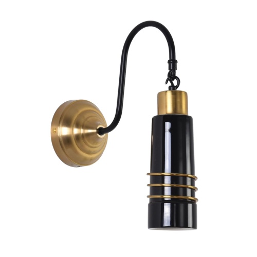 LUMION 8361/1W MODERNI LN26 523 золото/черный металл/керамика Бра E27 60W 220V LILO