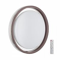 7698/EL MARON SN 94 Светильник пластик/кофе/прозрачный LED 70Вт 3000-6000K D475 IP43 пульт ДУ MEDEN