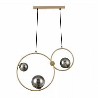 LUMION 8036/3 MODERNI LN25 000 шампань/дымчатый, металл/стекло Подвесной светильник G9 3*35W 220V ORNATO