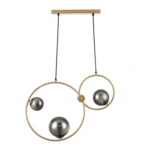 LUMION 8036/3 MODERNI LN25 000 шампань/дымчатый, металл/стекло Подвесной светильник G9 3*35W 220V ORNATO