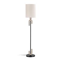 ODEON LIGHT EXCLUSIVE 5410/1F MODERN ODL_EX23 113 черный матовый/бежевый /металл/полирезин/ткань Торшер E27 1*60W BAGEL
