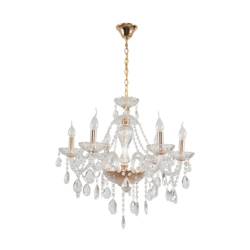 LUMION 8376/6 CLASSI LN26 088 золото/прозрачный, металл/хрусталь Люстра подвесная E14 6*40W 220V ALISSA