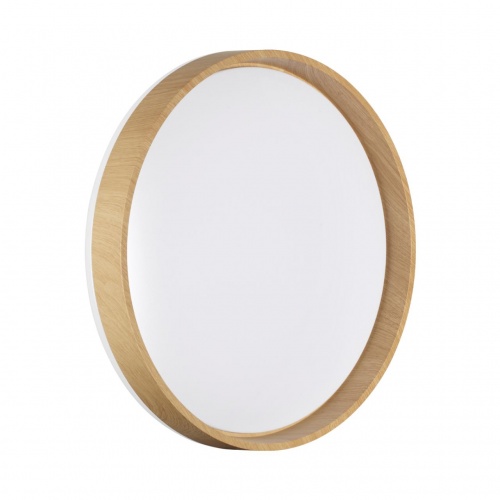 7684/DL BASICA SN 166 Светильник пластик/кор. под дер. LED 48Вт 4000K D390 IP43 GARI WOOD