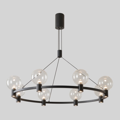 Люстра Crystal Lux DUET SP56W LED BLACK фото 3