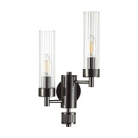 LUMION 5275/2W CLASSI LN26 103 черный хром Бра E14 2*40W 220V KAMILLA