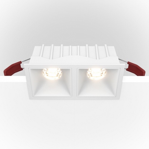 Встраиваемый светильник Maytoni Technical Alfa DL043-02-10W3K-D-SQ-W фото 4 Встраиваемый светильник Maytoni Technical Alfa DL043-02-10W3K-D-SQ-W фото 4