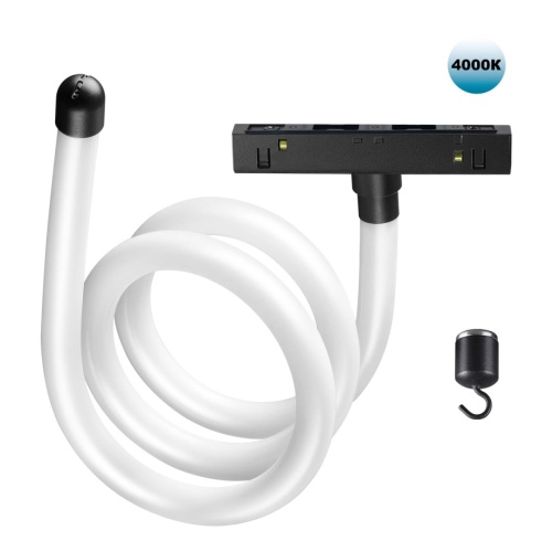 NOVOTECH 359138 KONST NT23 144 черный Трековый светильник для низковольтного шинопровода FLUM IP20 LED 4000К 14W 48V 1400Лм RAMO