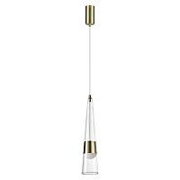 ODEON LIGHT 5043/12L L-VISION ODL24 000 глянц.золото/прозрачный/металл/стекло Подвес LED 12W 3000K 1334Лм LUMP