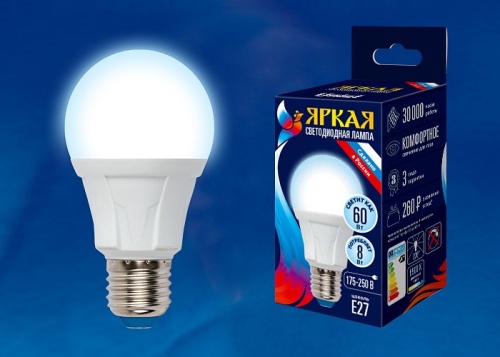 Лампа светодиодная Uniel FR PLP01WH E27 8Вт 6500K UL-00002003 фото 2 Лампа светодиодная Uniel FR PLP01WH E27 8Вт 6500K UL-00002003 фото 2