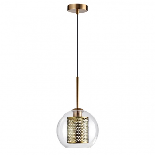 ODEON LIGHT 4939/1 PENDANT ODL22 401 античн.бронза/металл/прозрачный/стекло Подвес E27 1*40W CLOCKY