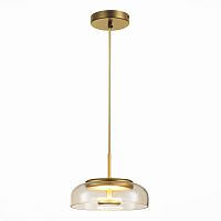 SL6002.203.01 Подвес ST-Luce Золотистый/Янтарный LED 1*7W 4000K