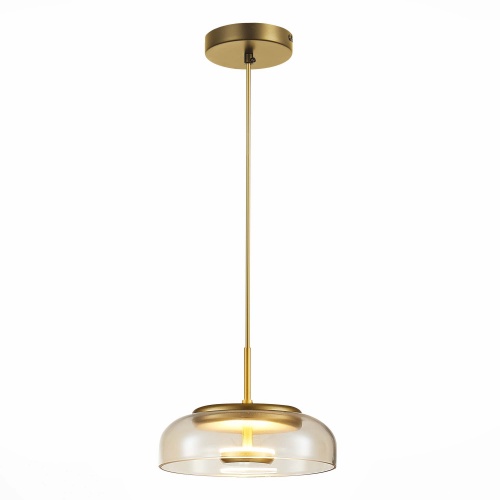 SL6002.203.01 Подвес ST-Luce Золотистый/Янтарный LED 1*7W 4000K SL6002.203.01 Подвес ST-Luce Золотистый/Янтарный LED 1*7W 4000K