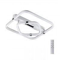 7665/64LS MITRA LED SN 562 Светильник пластик/белый LED (64Вт+7Вт) 3000-6000K 545х505 IP20 пульт ДУ TRECKY