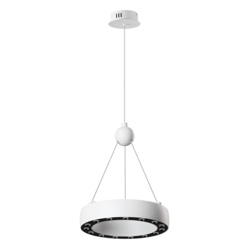 NOVOTECH 359395 OVER NT24 278 белый Светильник подвесной светодиодный, длина провода 2м IP20 LED 12W вниз/5W вверх 220V 1360Лм 3000K TURN