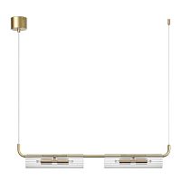 LUMION 6560/4 SUSPENTIONI LN26 282 золотой/прозрачный/металл/стекло Подвес G9 4*20W 220V TORONTO