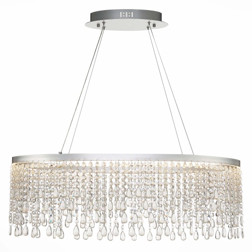 SL6201.103.37 Люстра подвесная ST-Luce Серебристый/Прозрачный LED 1*37W 3000K/4000K/6000K SL6201.103.37 Люстра подвесная ST-Luce Серебристый/Прозрачный LED 1*37W 3000K/4000K/6000K