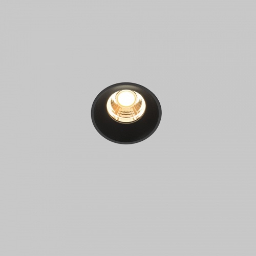 Встраиваемый светильник Maytoni Technical Round DL058-7W2.7K-TRS-B фото 3