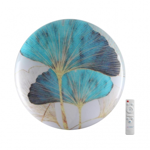 SONEX 7747/DL PALE SN 124 Светильник светодиодный потолочный пластик/белый/мульти LED 48Вт 3000-6000К D380 IP43 пульт ДУ FLOREN