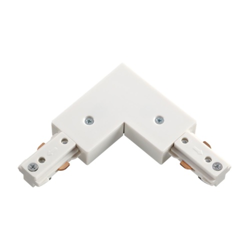NOVOTECH 135008 PORT NT18 255 белый Соединитель с токопроводом L-образный для однофазного трехжильного шинопровода