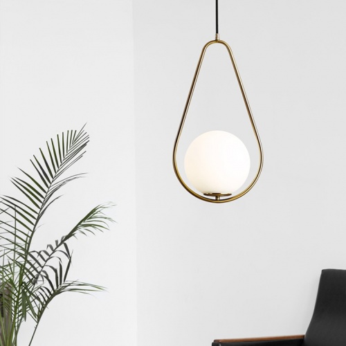 Подвесной светильник HOOP DROP Black фото 6