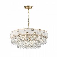 ODEON LIGHT 5076/12 HALL (В 2-х КОРОБКАХ) ODL24 599 золото/прозрачный/белый/металл/хрусталь/алебастр Люстра E14 12*40W CHESSI