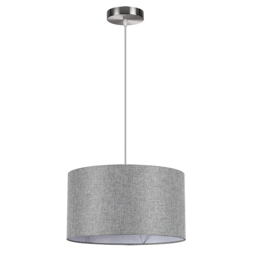 LUMION 8251/2 MODERNI LN26 530  никель/серый, металл/текстиль Подвес Е27 2*60W 220V NIKKI