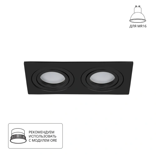 Точечный встраиваемый светильник Arte Lamp TARF A2168PL-2BK