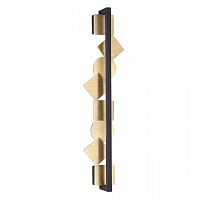ODEON LIGHT EXCLUSIVE 6691/12WL HIGHTECH ODL_EX25 057 Настенный светильник черный/.бронза браширов./металл/акрил поворотный на 360° IP20 LED 12W 3000K 220V GEOS