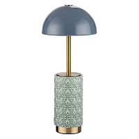 ODEON LIGHT EXCLUSIVE 5452/5TLA L-VISION ODL_EX26 010 светлая бронза/синий/зеленый/металл/керамика Настольная лампа беспроводная LED*5W 3000K LULU