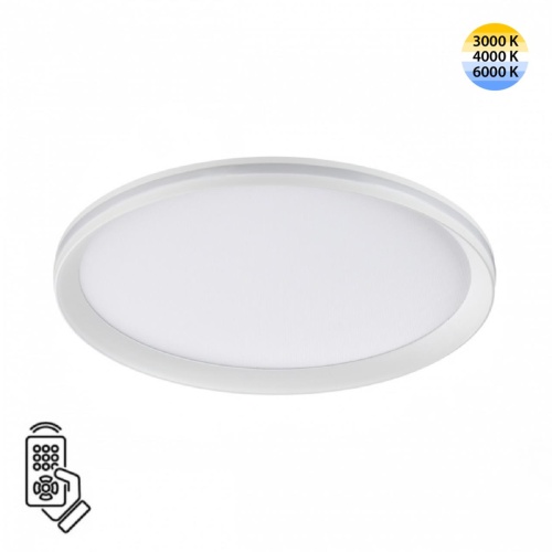 SONEX 7749/60L MITRA LED SN 544 Светильник металл/PMMA/белый LED 60Вт 3000-6000К D386 IP20 пульт ДУ BETA