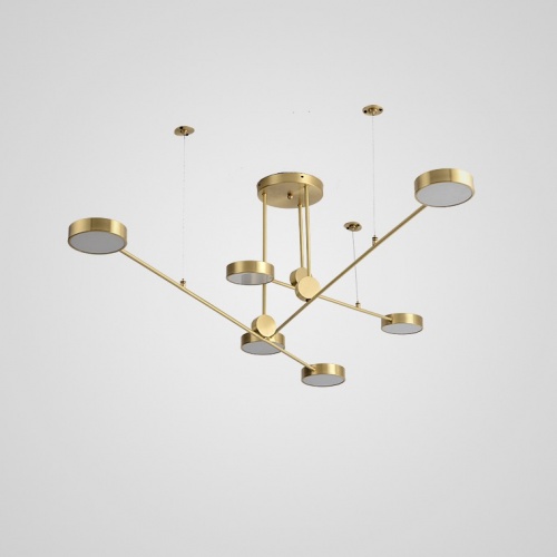 Люстра на штанге TECHNUM LED GOLD фото 8