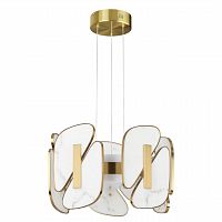 ODEON LIGHT EXCLUSIVE 6638/45L L-VISION ODL_EX24 087 металл/золотой/искусственный мрамор/акрил Подвесной светильник IP20 LED 45W 3000K 220V CHIARA