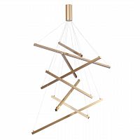 ODEON LIGHT 3860/96L L-VISION ODL19 309 золото Подвесной светильник LED 96W 5190Лм 3000К 220V COMETA