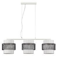 LUMION 8002/3A MODERNI LN25 000 белый, черный металл/металл, текстиль Подвес Е27 3*60W 220V ANIMAISA