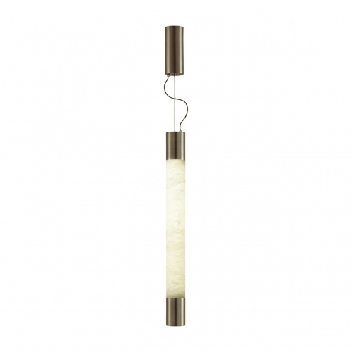 ODEON LIGHT 6686/15L L-VISION ODL24 000 Подвесной светильник темная брашированная латунь/металл/алебастр IP20 LED 21W 3000K/3500K/4000K MARBELLA