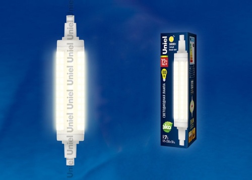 Лампа светодиодная Uniel LED-J118 R7s 12Вт 3000K UL-00001555 Лампа светодиодная Uniel LED-J118 R7s 12Вт 3000K UL-00001555